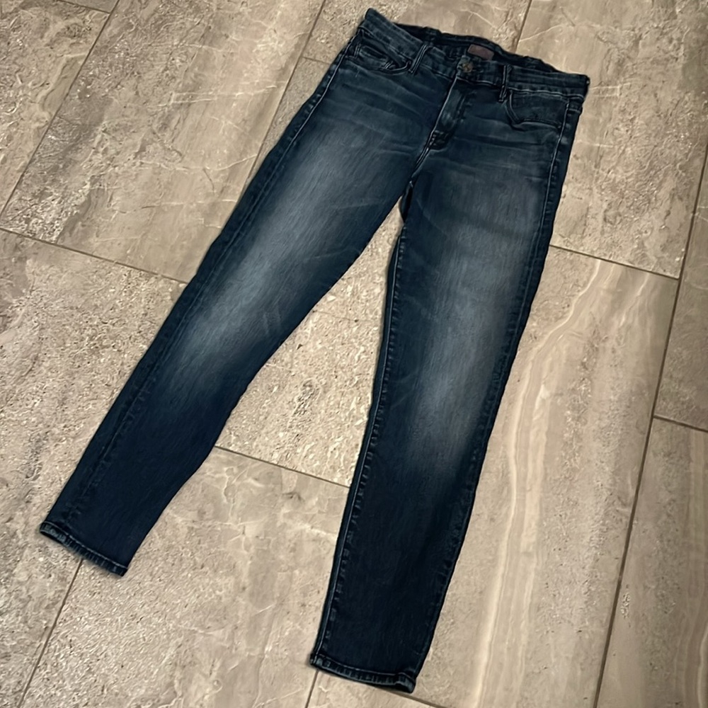 MOTHER THE LOOKER CROP JEANS BEYOND A REASONABLE DOUBT